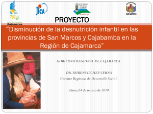 Disminución de la desnutrición infantil en las provincias de San