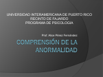 Comprensión de la Anormalidad - Universidad Interamericana de