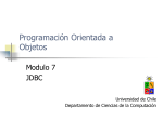 Java7-JDBC - DCC - Universidad de Chile