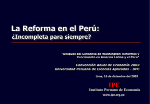 Presentación de PowerPoint - Instituto Peruano de Economía