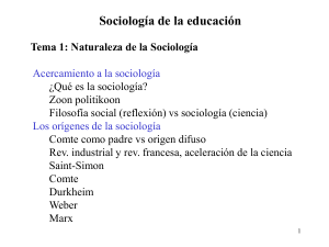 la sociología de la educación