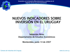 Sin título de diapositiva - Cámara de Industrias del Uruguay