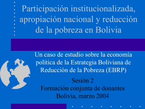 Participaci&oacute;n institucionalizada, apropiaci&oacute;n nacional