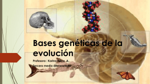 Bases genéticas de la evolución