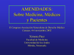 Amenidades sobre medicina, médicos y pacientes (pps)