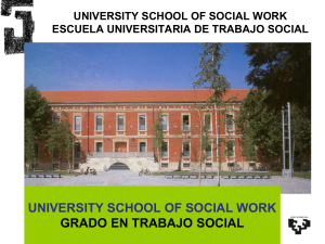 Social Work degree - University of the Basque Country