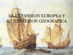 La expansion europea y su expresion geografica