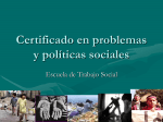 Certificado en problemas y políticas sociales