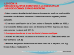 Lección 23. Espacios marinos sometidos a la soberanía o