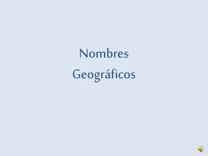 Nombres Geográficos