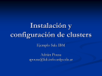 Instalación y configuración de clusters