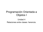 Programación Orientada a Objetos I