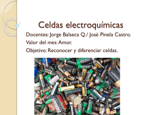 Celdas electroquímicas - Ecomundo Centro de Estudios