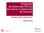 Programa de detección precoz de cáncer colorrectal