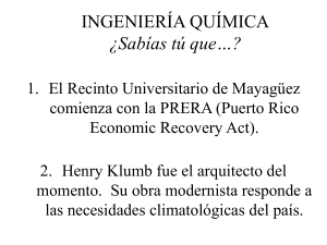 Edificio de Ingeniería Química y ecosistema alrededor