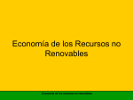 Economía de los Recursos no Renovables