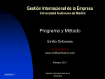 Gestión Internacional de la Empresa Universidad Autónoma de