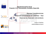 Red Nacional De Extension Universitaria En Colombia