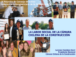 LA LABOR SOCIAL DE LA CÁMARA CHILENA DE LA