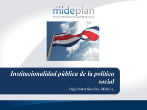 Institucionalidad pública de la política social
