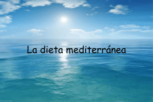 Dieta mediterránea - Ampa colegio Alhambra