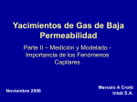 Yacimientos de gas de baja permeabilidad - Parte 2