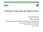 Sistema Nacional de Innovación
