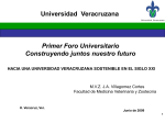 Desarrollo Sostenible - Universidad Veracruzana