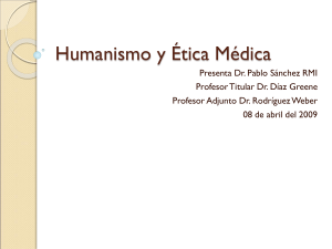 Humanismo y Ética Médica