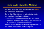 Dieta en la Diabetes Mellitus