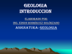 Geologia Introduccion - Ing. Edson Rodríguez Solórzano