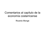 Comentarios al capítulo de la economía costarricense