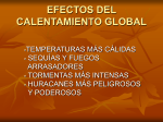 EFECTOS DEL CALENTAMIENTO GLOBAL