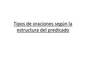 Tipos de oraciones según la estructura del predicado