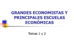 grandes economistas y principales escuelas económicas