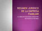 REGIMEN JURIDICO DE LA EMPRESA FAMILIAR PEREZ CATON