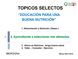 topicos selectos - Gloria Catering y Servicios