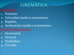 Cinemática y dinámica (formato PPT).