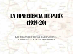 Tratados de Paz de París 1919