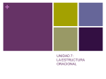 unidad 7: la estructura oracional - departamento de castellano. ies