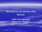 Ministerio de Desarrollo social.