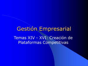 Creación de Plataformas competitivas I