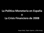 La Policía Monetaria en España y La Crisis Financiera de