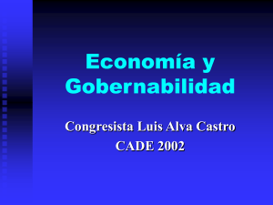 Econom&iacute;a y gobernabilidad