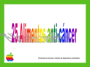 25 alimentos anti-cáncer