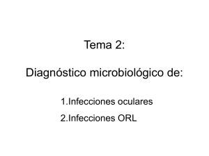 Tema 2: Diagnóstico microbiológico de: