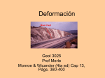 Deformacion - Department of Geology UPRM