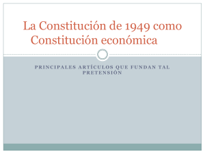 La constitucion de 1949 como Constitucion economica