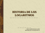 historia de los logaritmos