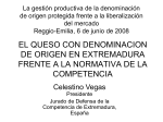 DEFENSA DE LA COMPETENCIA Y DENOMINACIONES DE ORIGEN